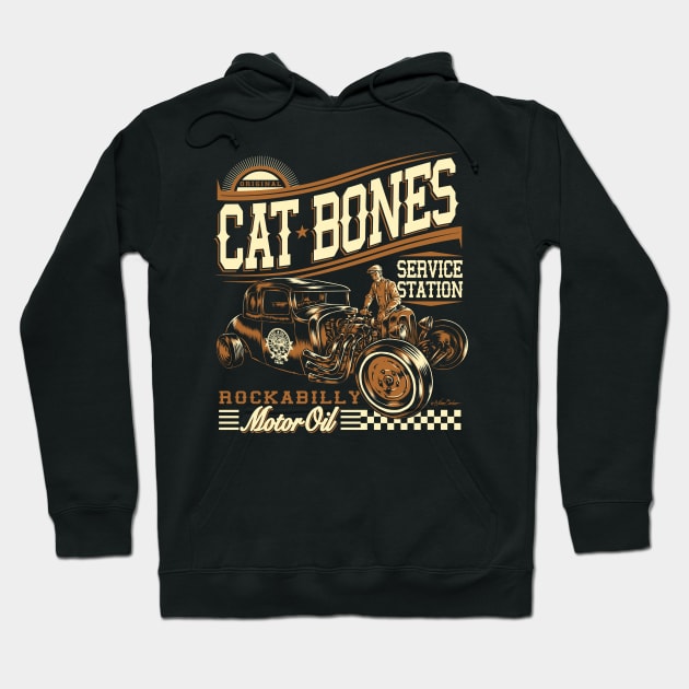 Cat Bones Hoodie by nanobarbero